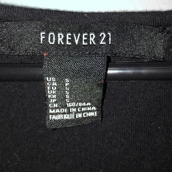 Forever 21 black sequenced top - Picture 2 of 2